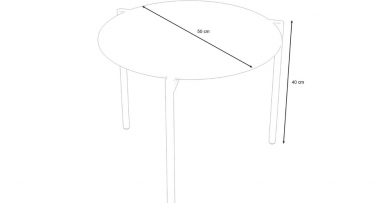 Samostatný kulatý stolek Modern Circle