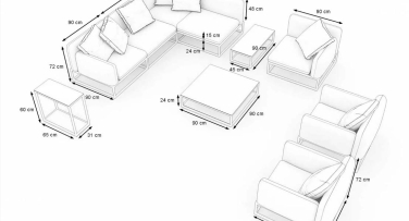 Designová sedací souprava Soyo7