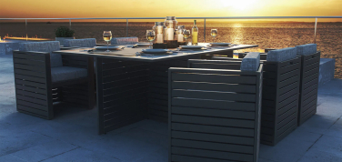 Venkovní hliníková jídelní sestava Modern RN Dining6