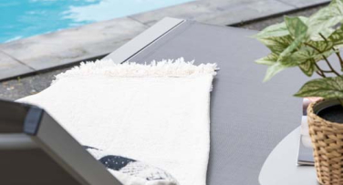 Hliníkové zahradní lehátko Stine Taupe