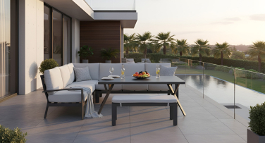 Hliníkový zahradní nábytek Danbury s vysokým stolem