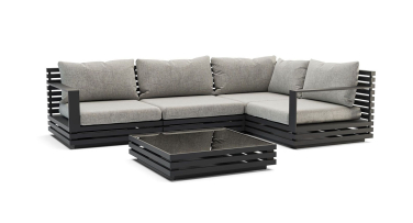 Hliníkový zahradní sedací set Modern Bar Corner
