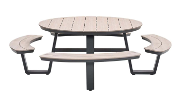 Kulatá venkovní lavice Group