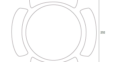 Kulatá venkovní lavice Group