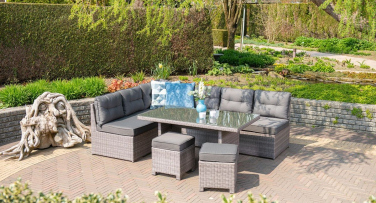 Ratanová zahradní rohová souprava s vysokým stolem Dante7