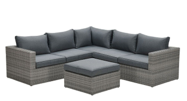 Ratanový rohový zahradní sedací set Saale