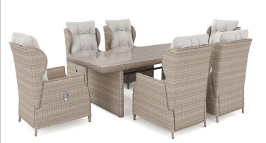 Ratanový zahradní jídelní set Largo6 stůl 220cm