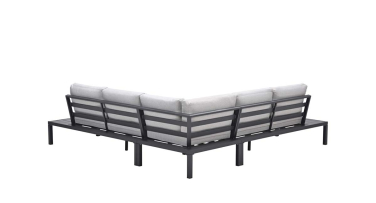 Rohový hliníkový venkovní sedací set Port 240 cm