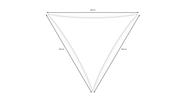 Stínící plachta trojúhelníková 4,5 m