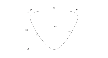 Trojúhelníkový zahradní stůl Triangle