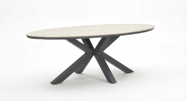 Venkovní jídelní souprava s oválným stolem Eclipse6 Polywood