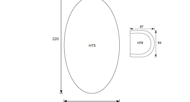 Venkovní jídelní souprava s oválným stolem Eclipse6 Polywood