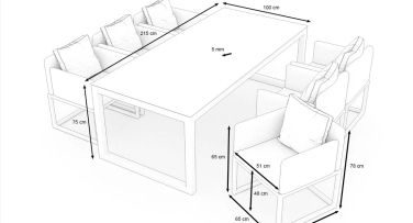 Venkovní jídelní souprava Soyo Dining6