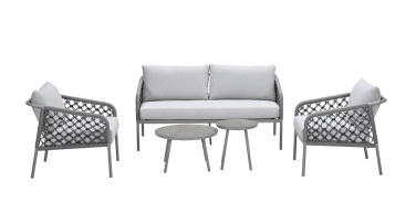 Venkovní sedací set Clestra Rope taupe