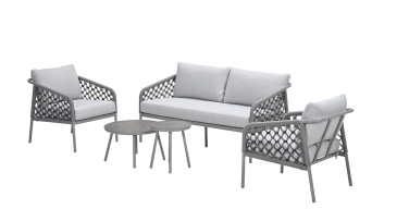 Venkovní sedací set Clestra Rope taupe