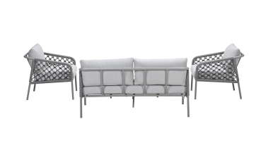 Venkovní sedací set Clestra Rope taupe