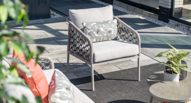 Venkovní sedací set Clestra Rope taupe