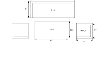Venkovní hliníková sedací souprava s vysokým stolem Crena5 Woodlook