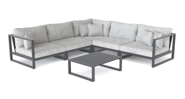 Zahradní hliníková sedací souprava Modern Corner