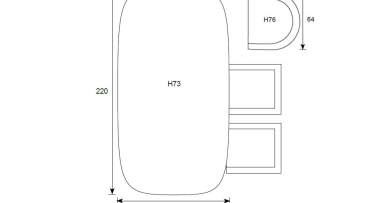 Zahradní jídelní set Selene6 Fiberstone
