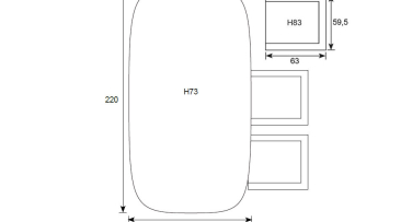 Zahradní jídelní souprava Salerma6 Fiberstone
