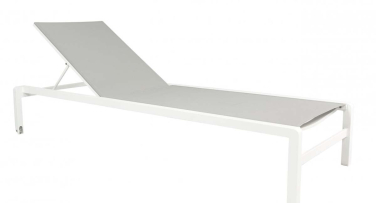 Zahradní lehátko Méridien Lounger s kolečky - white