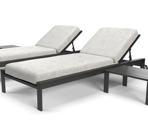 Lehátko Modern Lounger 2x s odkládacím stolkem