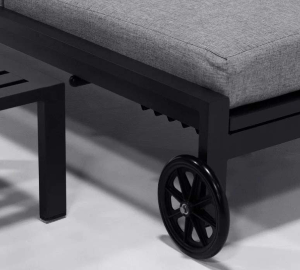 Lehátko Modern Lounger s odkládacím stolkem