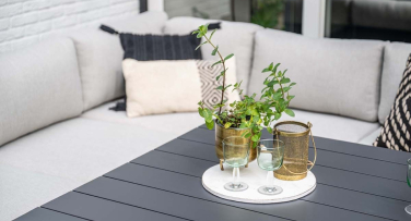 Zahradní sedací souprava Accordia Dining5 s vysokým stolem