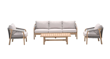 Dřevěná venkovní sedací souprava Valley5 Rope