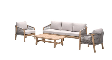 Dřevěná venkovní sedací souprava Valley5 Rope