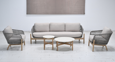 Dřevěná zahradní sedací souprava Caliente Rope