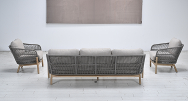 Dřevěná zahradní sedací souprava Caliente Rope