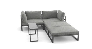 Hliníková zahradní sedací souprava Norton Modular