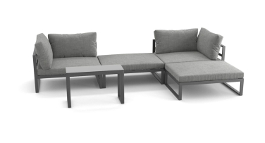 Hliníková zahradní sedací souprava Norton Modular