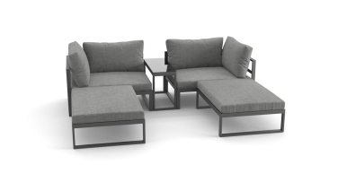 Hliníková zahradní sedací souprava Norton Modular