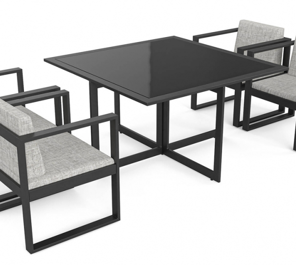 Hliníkový zahradní jídelní nábytek Delica