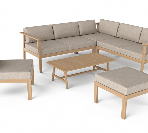 Dřevená zahradní sedací souprava Wood Nikko