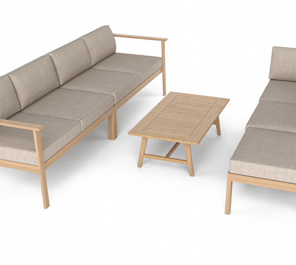 Dřevená zahradní sedací souprava Wood Nikko
