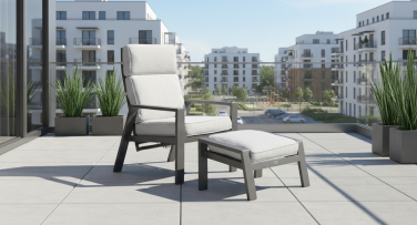 polohovatelné zahradní křeslo Boston