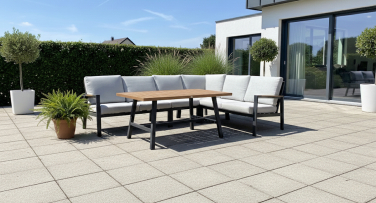 Venkovní hliníková  sedací souprava Crena Corner Woodlook