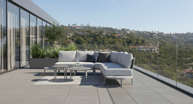 luxusní zahradní nábytek šedý sienna