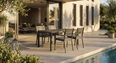 Praktický Hliníkový zahradní jídelní set Martana4