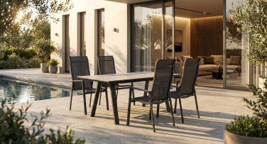 Zahradní jídelní souprava Guardia4 stůl 205cm s kvalitní deskou z umělého dřeva