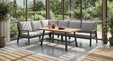 Venkovní hliníková  sedací souprava Crena Corner Woodlook