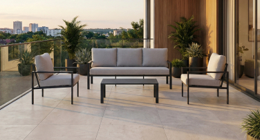 Zahradní nábytek hliniková zahradní sedací souprava Compact5