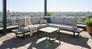 Rohová zahradní pohovka Treva 239cm