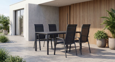 Zahradní jídelní souprava Linea4 hliník