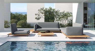 Designový zahradní sedací set pro 5 osob Myoko