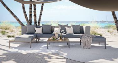 Luxusní a designový zahradní sedací set Cosy Polywood